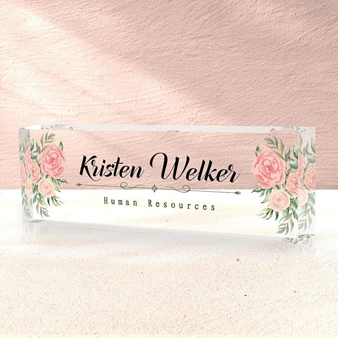 SalaGraphics Desk Name Plate Personalized, Custom by SalaGraphics