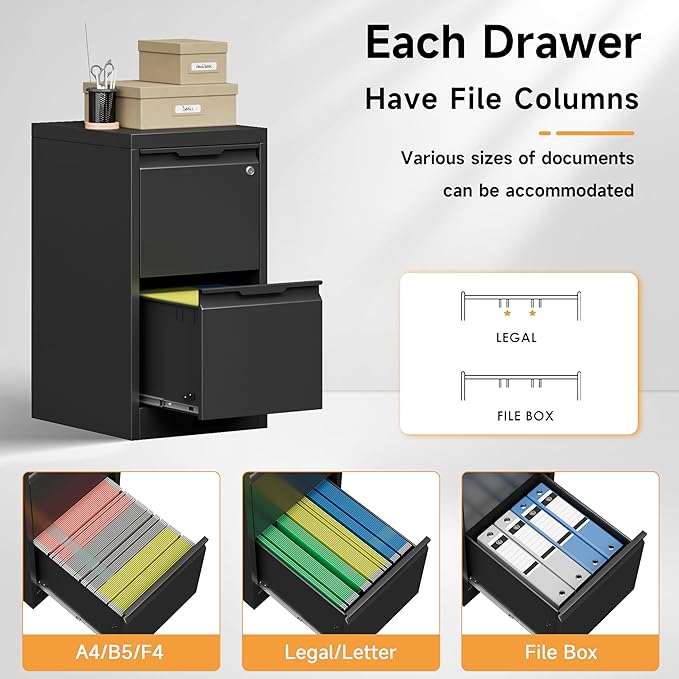 Bestoo 2-Drawer File Cabinet - Image 5