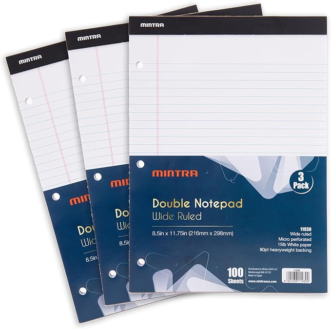 Mintra Office Legal Pads, 8.5in x 11in) by Mintra