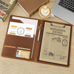 Jack&Chris Leather Portfolio, A4 Document Folder Legal Pad Padfolio, - Image 6