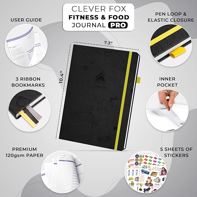 Clever Fox Fitness & Food Journal PRO – Daily Workout & Meal Planner - Image 2