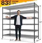 REIBII 83"H Storage Shelves 3840LBS Metal Shelving Unit Garage Shelving Heavy - Image 3