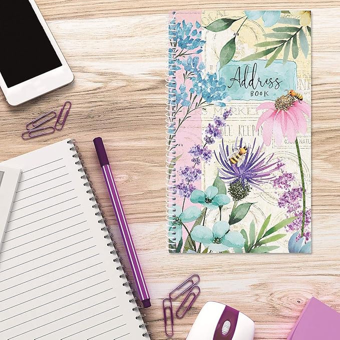 Current Wildflower Sanctuary Address Book-94 Pages;Small 5" x 8-1/2" Size - Image 5