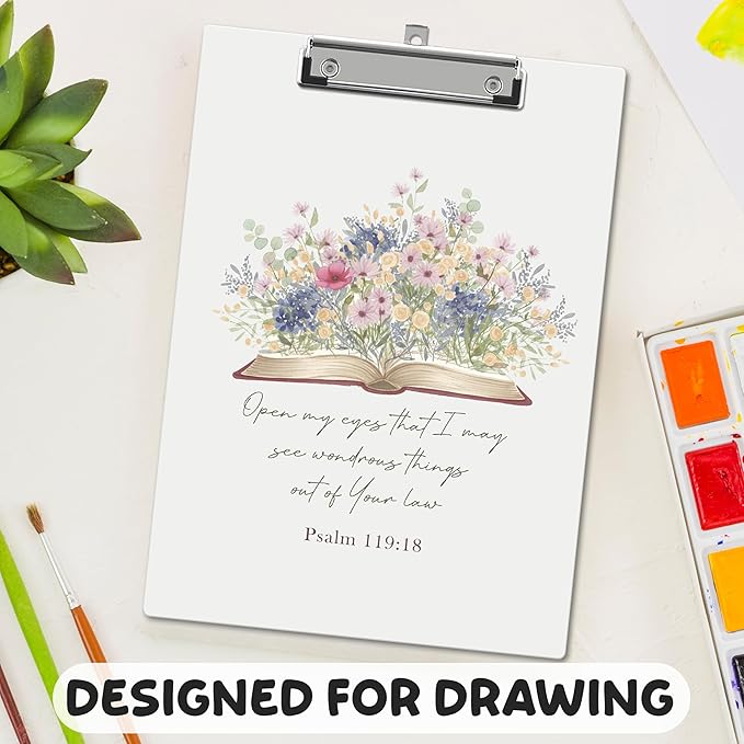 APIILVPQ Wild Flower Clipboard, Bible Verse Clipboards - Image 6