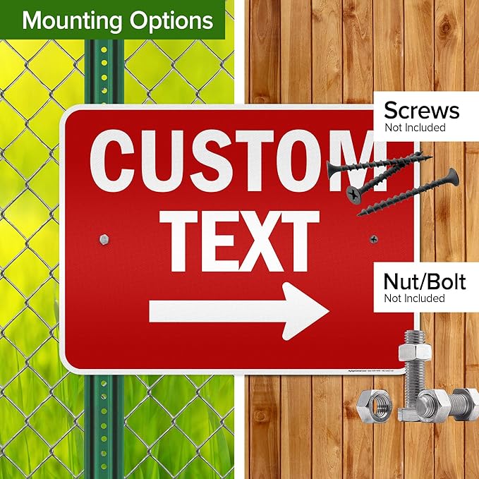 Custom Arrow, Custom Directional Sign, Right Arrow, 18x24 Inches, 3M EGP - Image 5