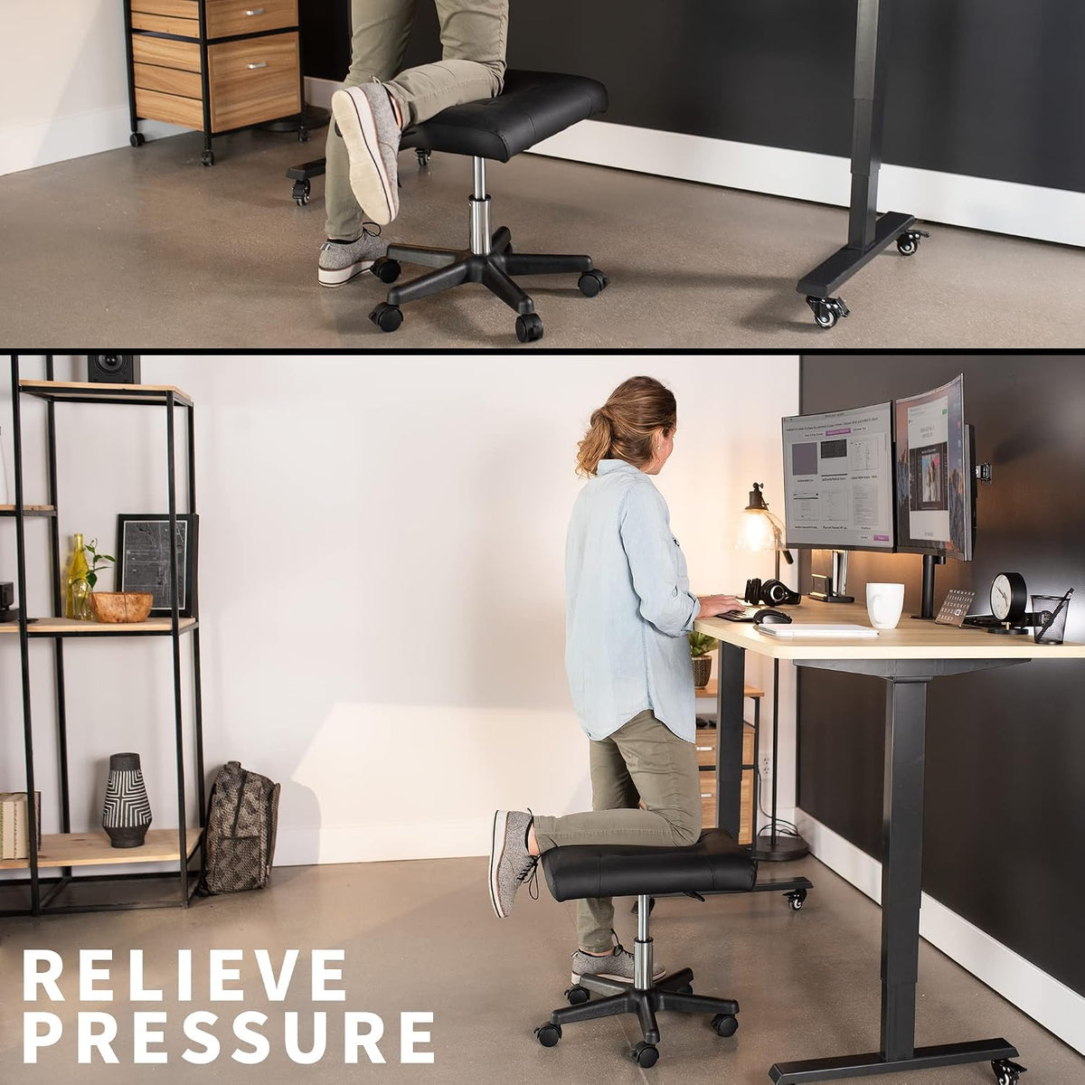 VIVO Mobile Under Desk Leg Rest
