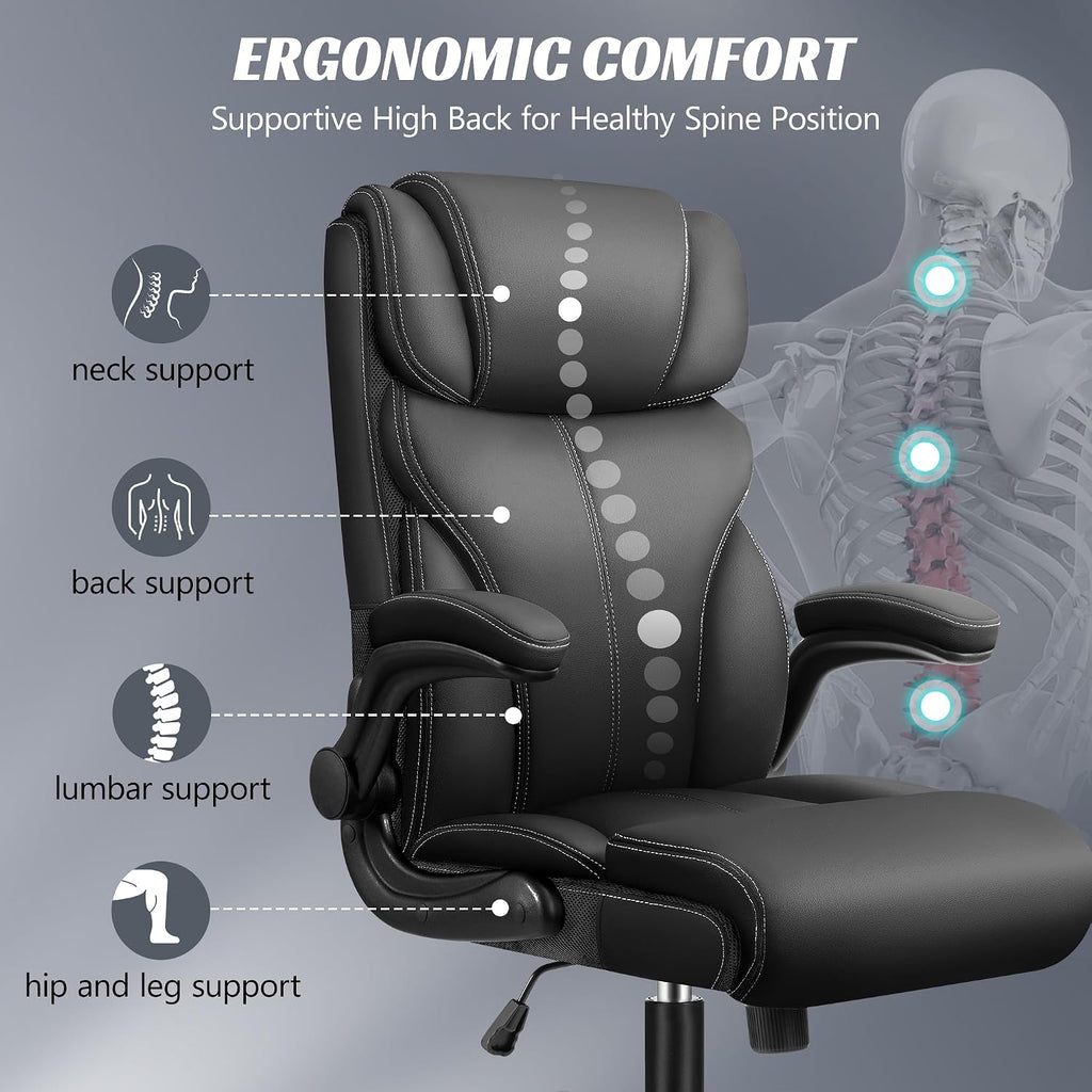 heroset office chair, ergonomic big and tall computer, side view