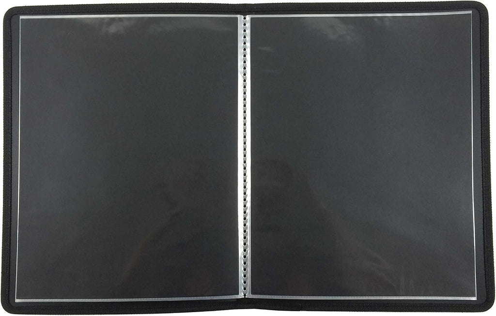 Filexec, 93630, Art Presentation Book, 24 Pocket, 11" x 14", 1 Each Black
