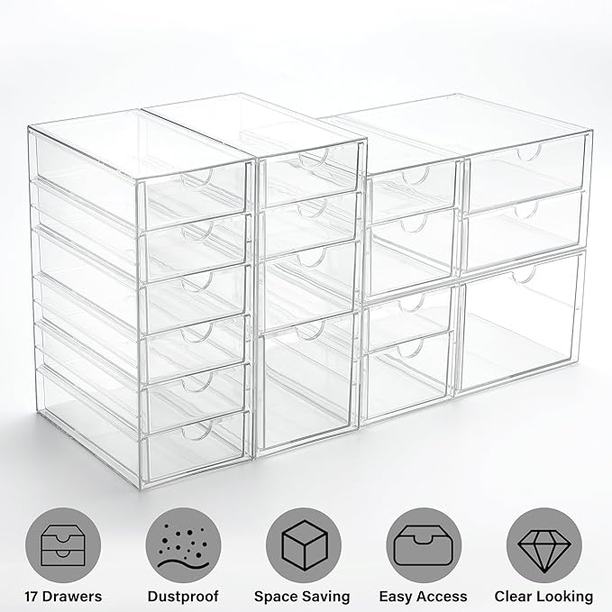 Prsildan Acrylic Drawer Organizer - Image 8