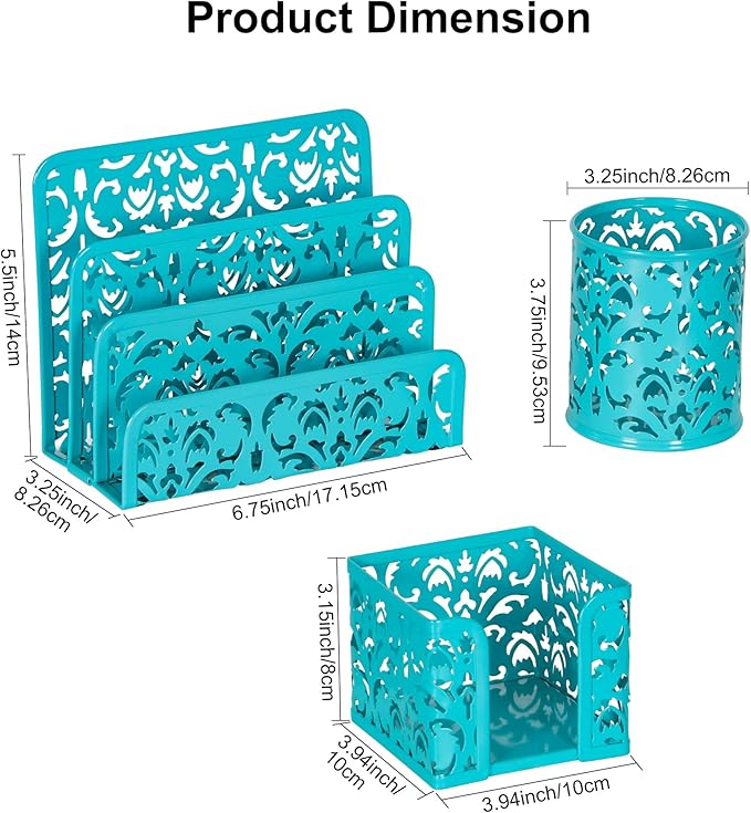 EasyPAG Desk Organizers and Accessories 3 Pieces Office Organizer Set - Image 5