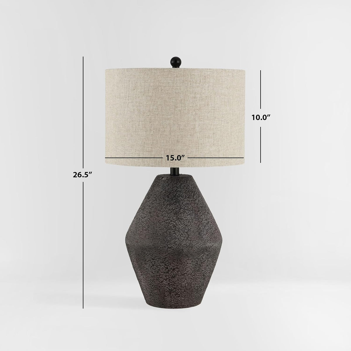 SAFAVIEH Ersta Table Lamp, 26.5" Modern Brown TBL4367A