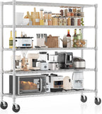 Homdox 5 Tier Heavy Duty Metal Wire Shelving