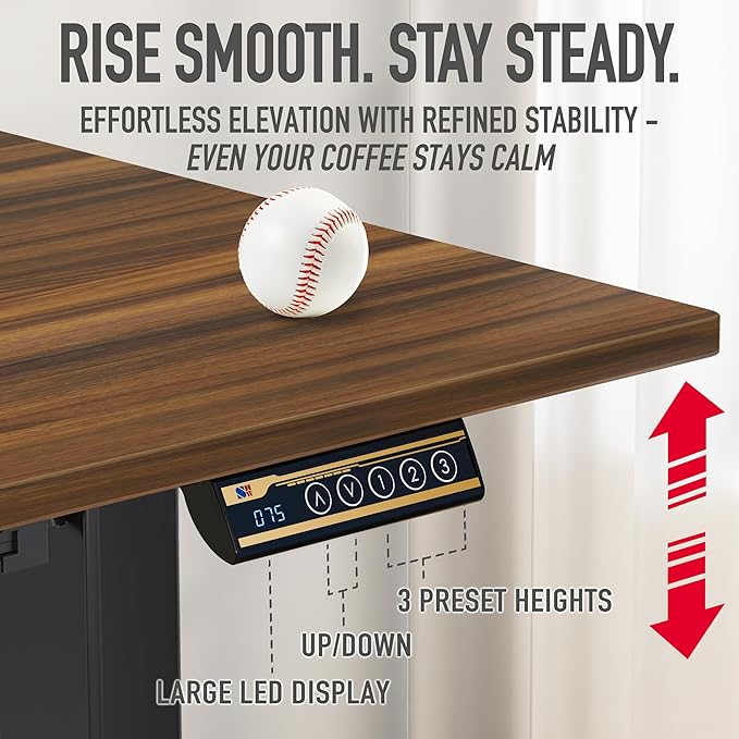 SHW 48-Inch Electric Height Adjustable Standing Desk - Image 7