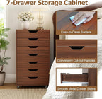 Giantex 7-Drawer Storage Cabinet, Mobile File Organizer - Image 6