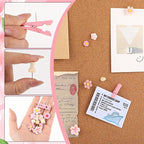 78 Pieces Push Pins Set Cute Thumb Tacks Decorative Flower Push Pins - Image 3