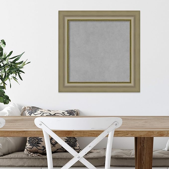 Amanti Art Silver Framed Magnetic Board 21x21 Small Vision Board - Image 5
