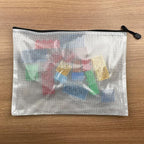 Oaimyy-18PCS-12 x 16 Inches-Mesh Zipper Pouch, Plastic Zip File Folders Puzzle - Image 8
