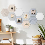 12'' Medium Hexagon Cork-Bulletin Board Tiles Adhesive 10PCS 12x10 inch - Image 8