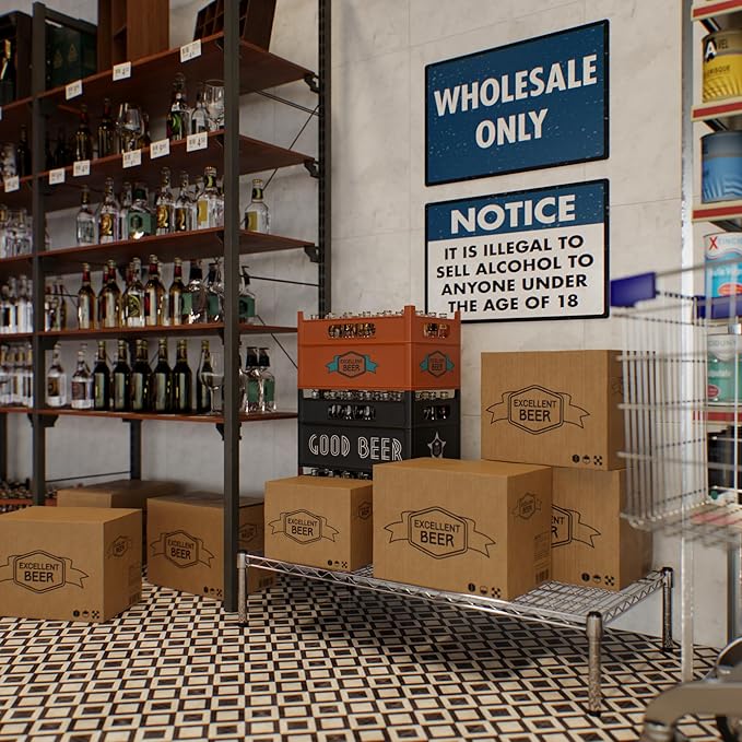 Regal Altair 21" Deep x 42" Wide x 8" Height Wire Shelving Kit | 1-Tier | NSF - Image 7