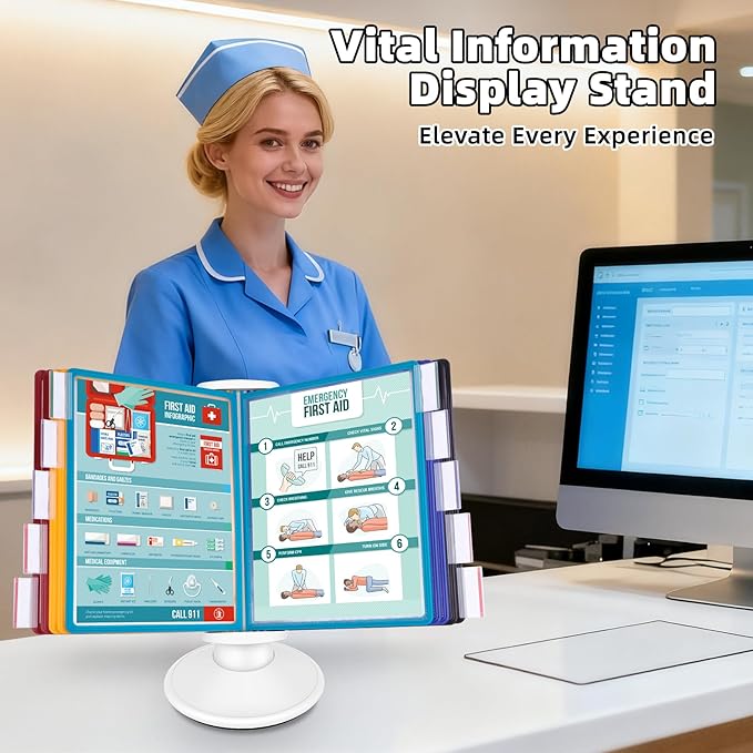 Antner 10-Pocket Desktop Reference & Display System - Image 6