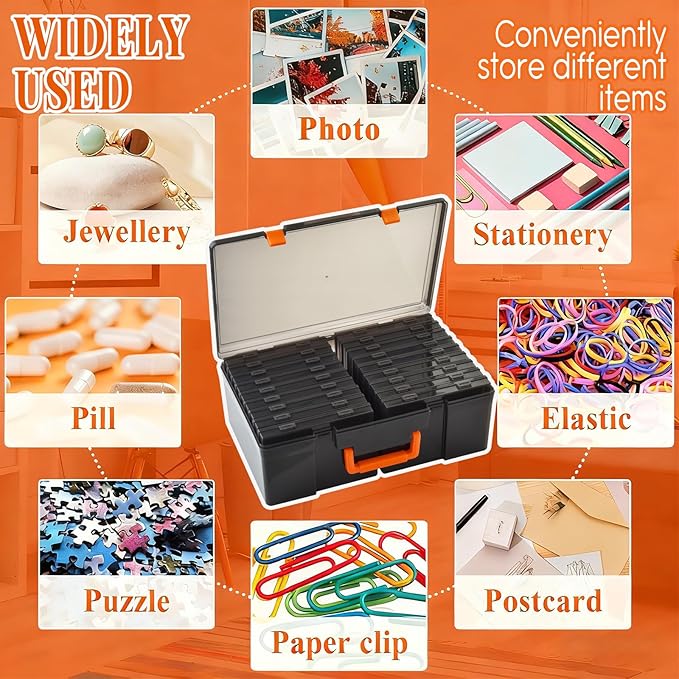 Photo Storage Box 5 x 7 Inches, 18 Inner Photo Cases - Image 7