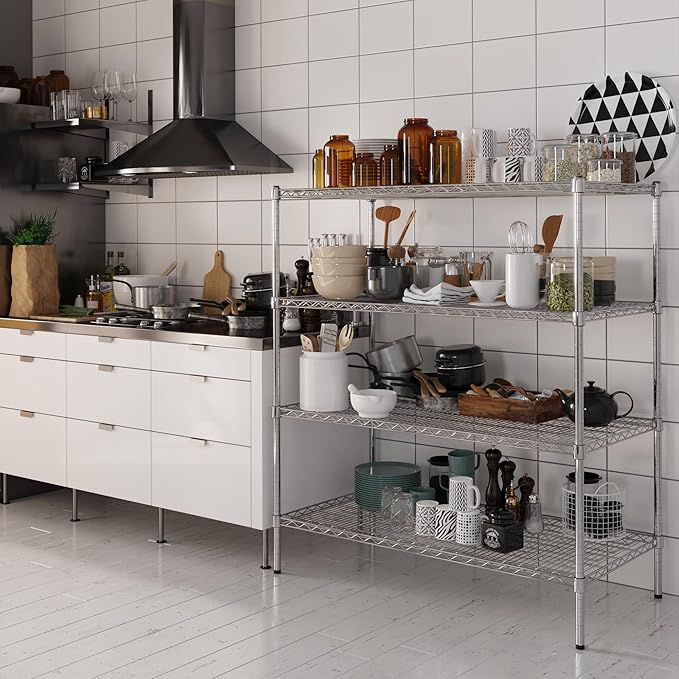 Regal Altair 24" Deep x 48" Wide x 54" Height Wire Shelving Kit | 4-Tier | NSF - Image 2