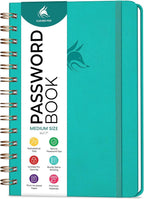 Clever Fox Password Book Spiral – Internet Address & Password Organizer by CleverFox