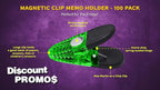100 Magnetic Memo Holders Set - Image 3
