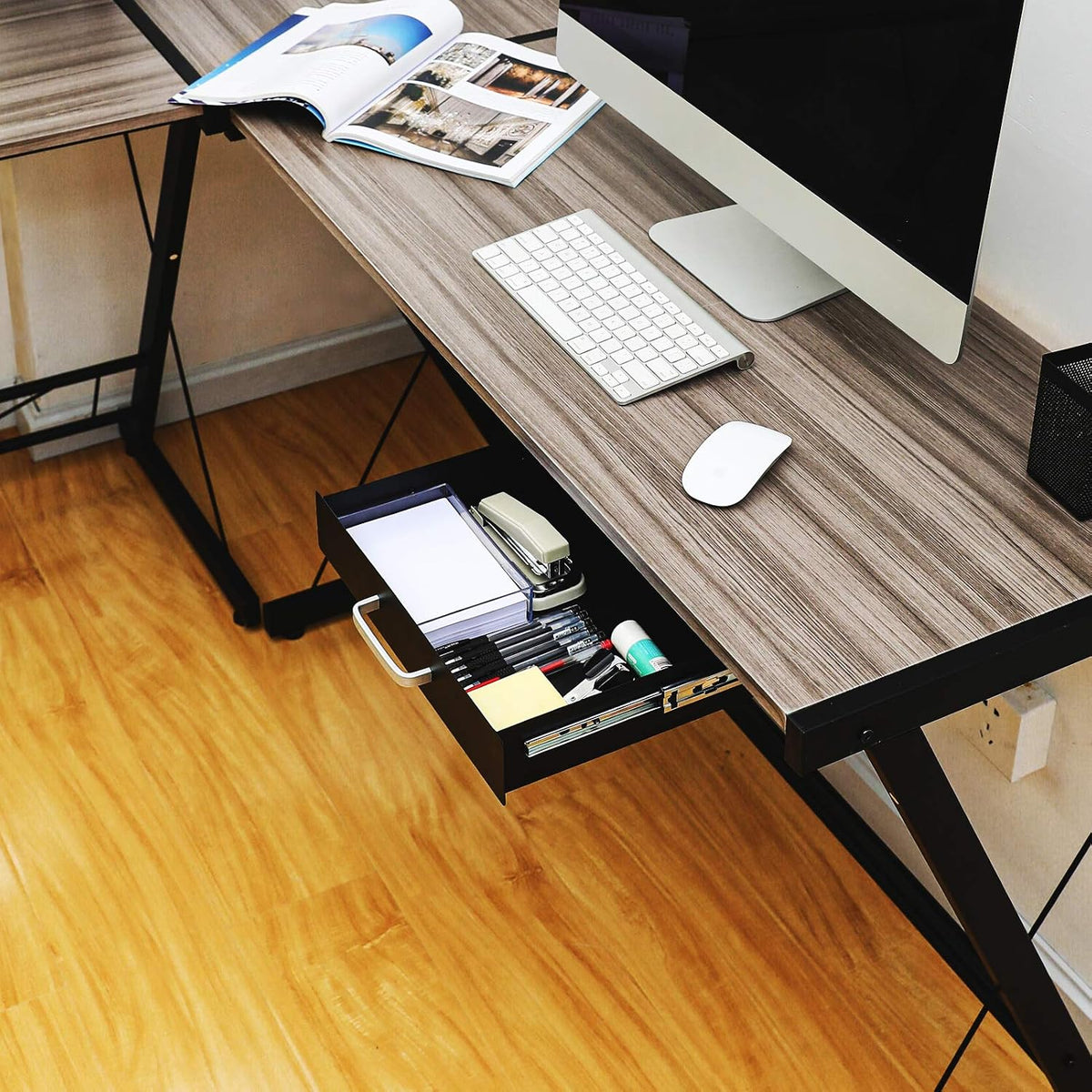 Gome Under Desk Pull-Out Drawer - Storage Organizer Office Mounted, Easy Slid...