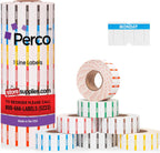 Perco 1 Line Day of The Week Labels - 7,000 Blank Dating Labels for Perco Lite, X, Plus and Pro 1 Line Date Guns - 7 Rolls (Full Week), 1 Sleeve - Made in USA
