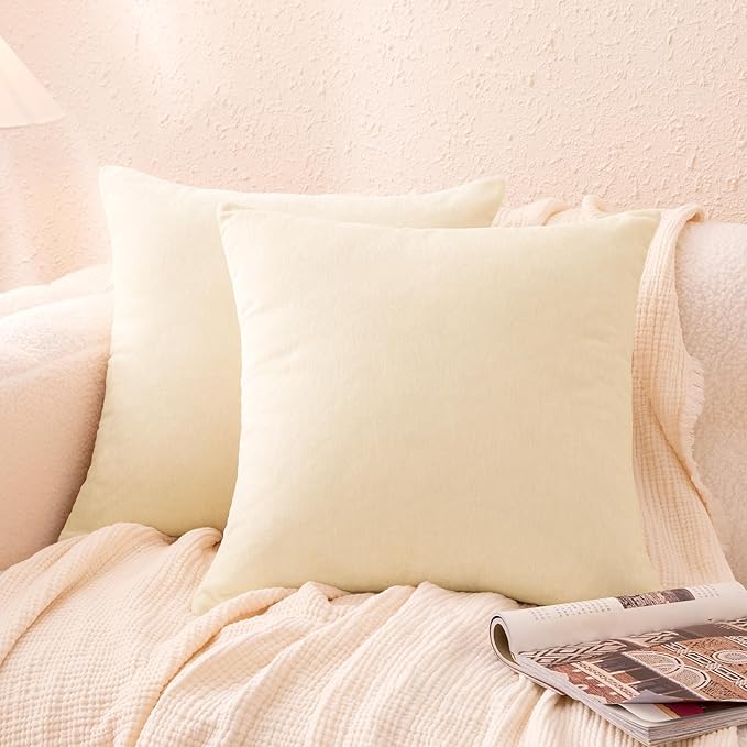 Amazon Basics Chenille Throw Pillow Covers, Home Decor Cushion Cover by AmazonBasics