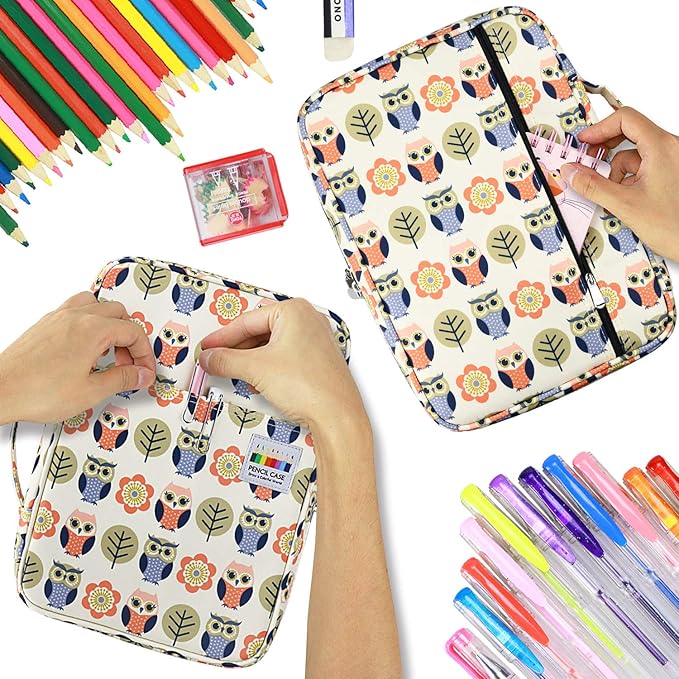 YOUSHARES Colored Pencil Case 220 Slots Pen Case Organizer - Image 4