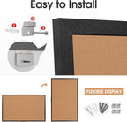 Board2by Extra Large Cork Bulletin Board 72" X 48", Foldable Notice Pin Board - Image 7