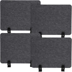 4pcs Privacy Panels, Standing Desk Divider, Desktop Office Furniture Partitions by Unknown