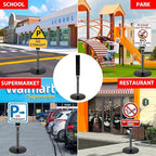VAIIGO Heavy Duty Parking Sign Post Stand 49", 20lbs Cast Iron Base Sign Post - Image 9