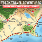 50pcs You are Here Bright Red Die Cut Vinyl Stickers 0.5 Inch | 0.5 Inch Small Map Pointer Stickers for Travel & Directories - Bright Red Die Cut Vinyl