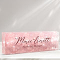 Personalized Name Plate for Desk Custom Acrylic Desk Name Plate Custom Employee by AZUFEMOS