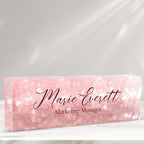 Personalized Name Plate for Desk Custom Acrylic Desk Name Plate Custom Employee by AZUFEMOS