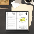 AT-A-GLANCE 2027 Desk Calendar Refill for E1700 Base, Daily Desk Pad Refill, 3.5" x 6", Standard, Loose-Leaf (E7175027)