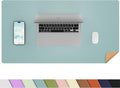 AFIING Dual-Sided Desk Pad, Natural Cork & PU Leather Large Mouse mats by AFIING