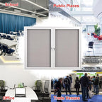 48x36 Inch Lockable Enclosed Bulletin Board, Weather-Resistant Outdoor - Image 6