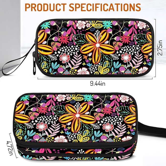 Cute Pencil Case for Girls, Large Girls Pencil Pouch for School Supplies - Image 5