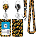 Cute Sunflower Badge Reel Retractable Heavy Duty by Giancomics