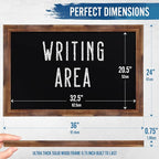 HBCY Creations Rustic Magnetic Wall Chalkboards - Image 2