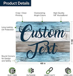 Custom Sign, Custom Street Sign, 11 Font Colors, 13 Font Styles, 4 Hole Options - Image 6