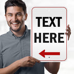 Custom Arrow, Custom Directional Sign, Left Arrow, 12x18 Inches, 3M EGP - Image 2