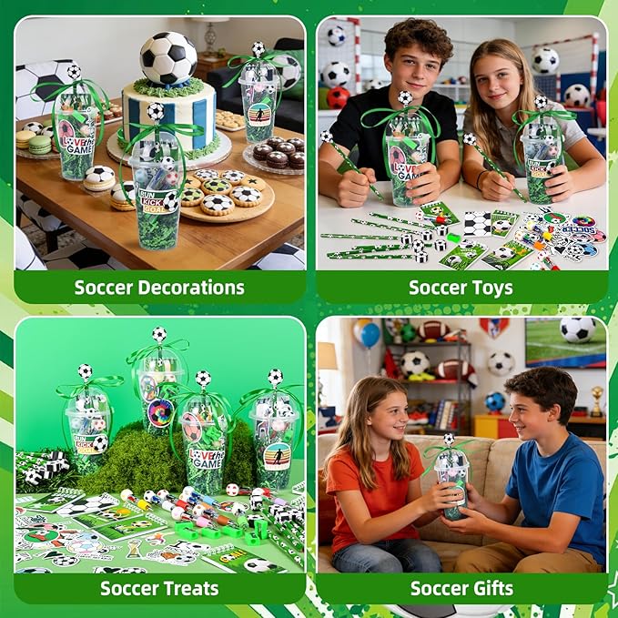 LiYiQ 247 Pcs Soccer Party Supplies Return Gifts - Image 5