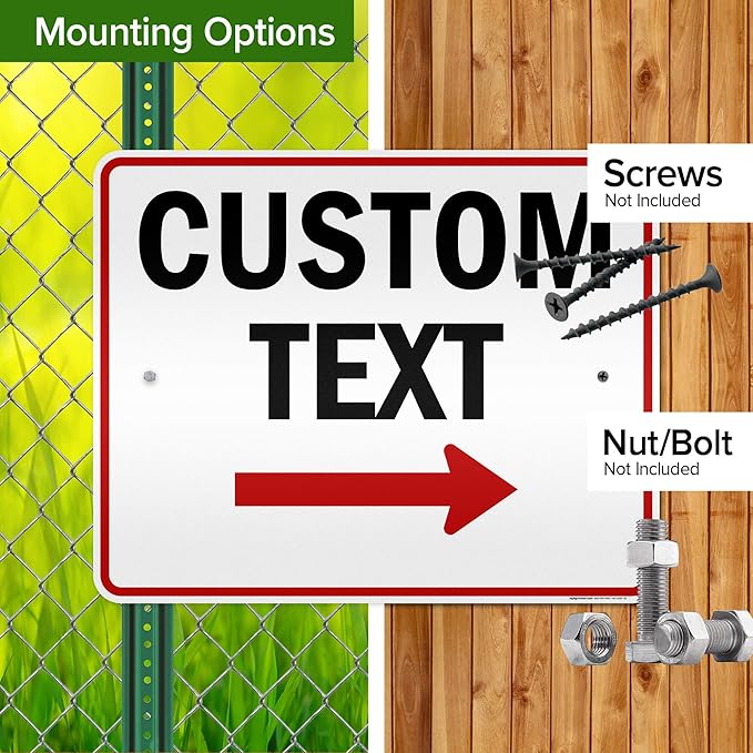 Custom Arrow, Custom Directional Sign, Right Arrow, 24x30 Inches, 3M EGP - Image 5