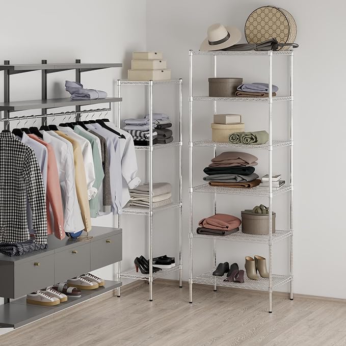 Regal Altair 21" Deep x 30" Wide x 86" Height Wire Shelving Kit | 6-Tier | NSF - Image 2