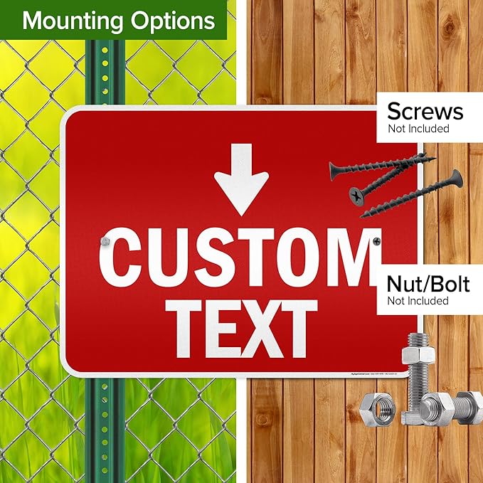 Custom Arrow, Custom Directional Sign, Down Arrow, 18x24 Inches, 3M EGP - Image 5